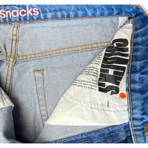 Mother Love Sz 34 Snacks Double Stack Ankle Delicious Memories Blue Jeans New - Picture 5 of 7